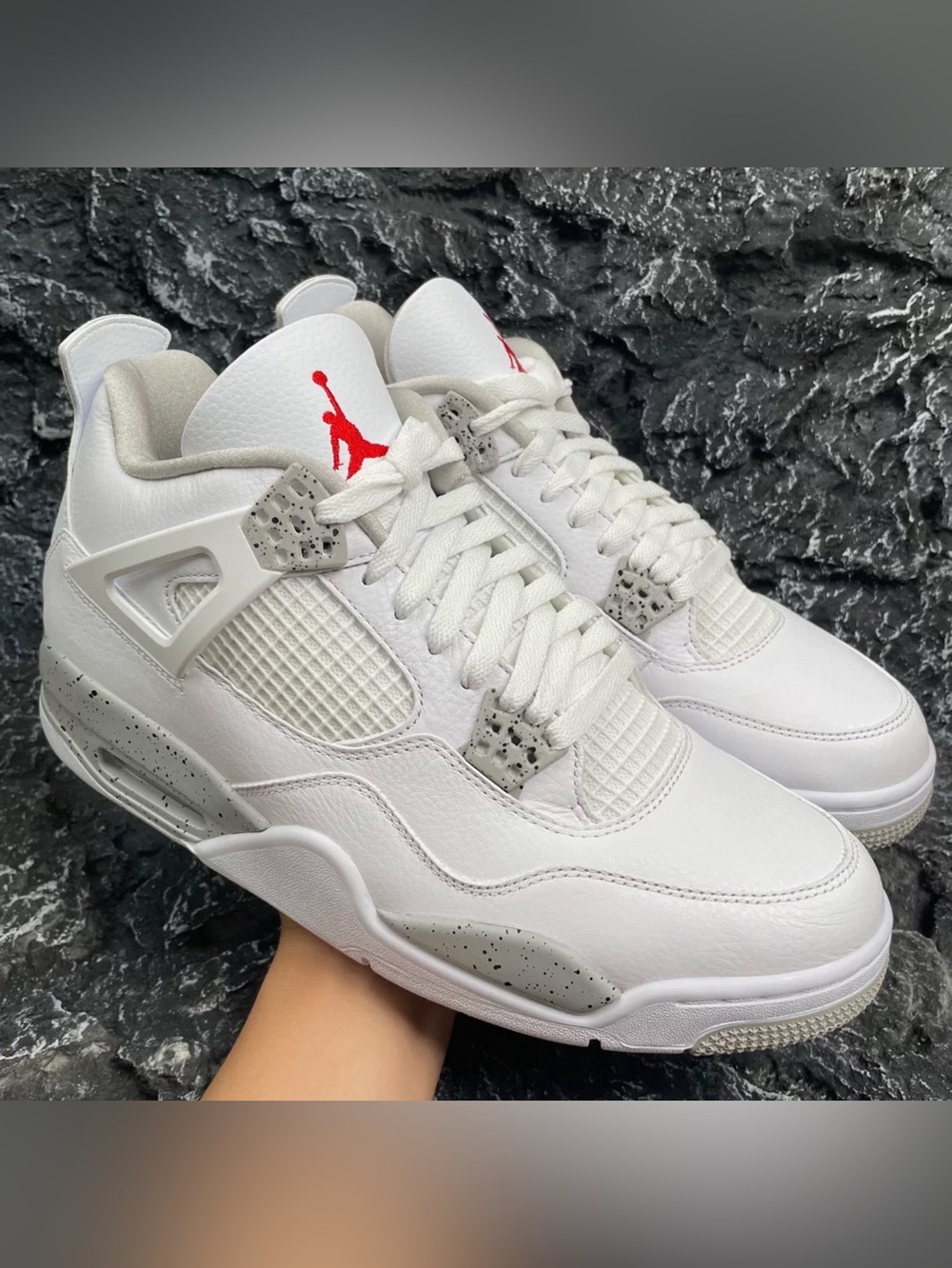 Jordan 4 Retro White Oreo❤️🤍